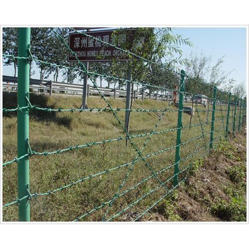 护栏,护栏网价格_pcv包塑刺绳围栏网刺绳防护网 铁丝