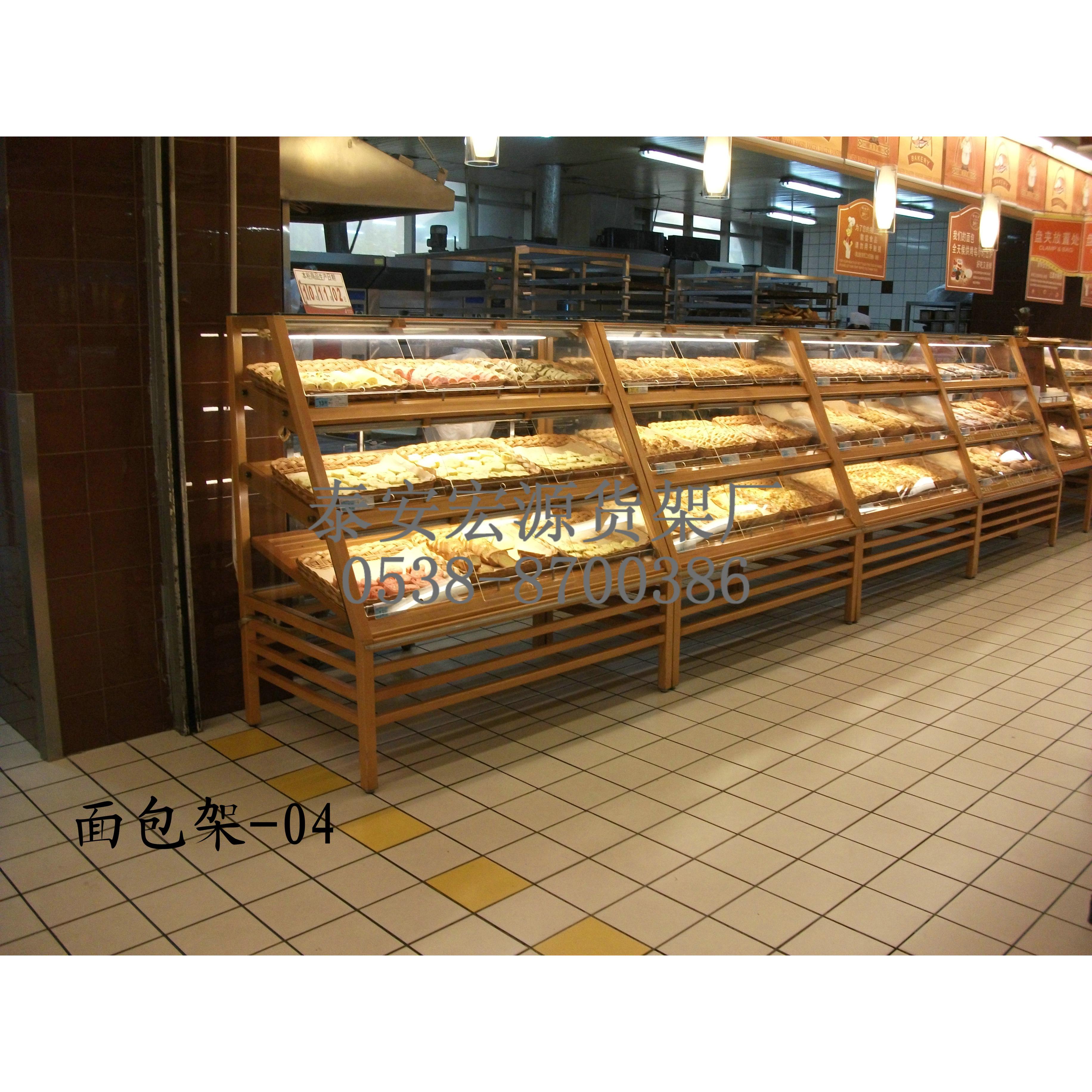 西点架 面包架 糕点架 超市木质货架