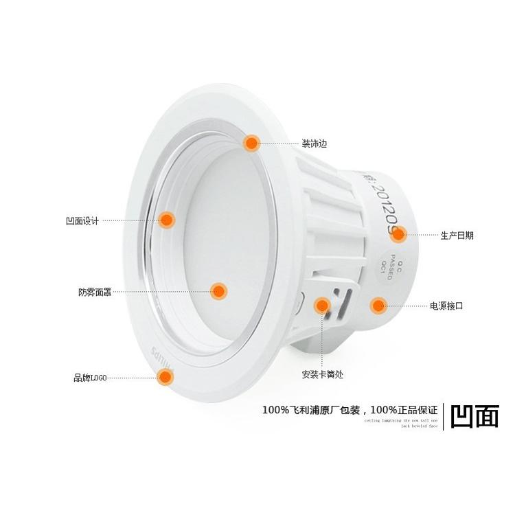 led灯具价格 飞利浦led筒灯 7.5w批发价格 深圳市高清图片