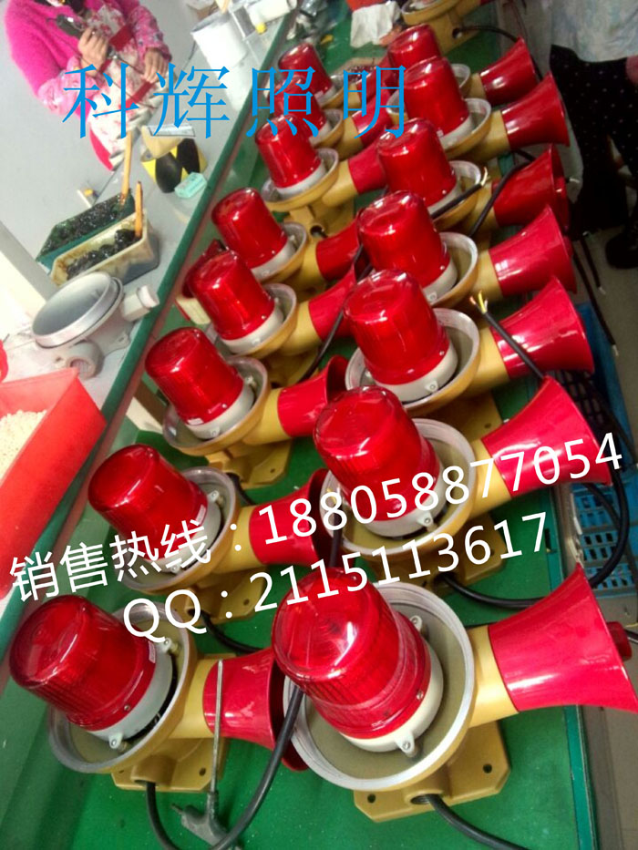 防爆声光报警器产品型号:BBJ防爆标志:ExdIIBT6防护等级:IP54详细说明:BBJ系列防爆声光报警器(B)一、适用范围1.适用于1区、2区危险场所2.适用A、B类,温度组别为T1T4的防爆型气体环境二、技术参数1.执行标准:GB3836.1-2000、GB3836.2-2000、IEC600792.防爆标志:ExeBT43.