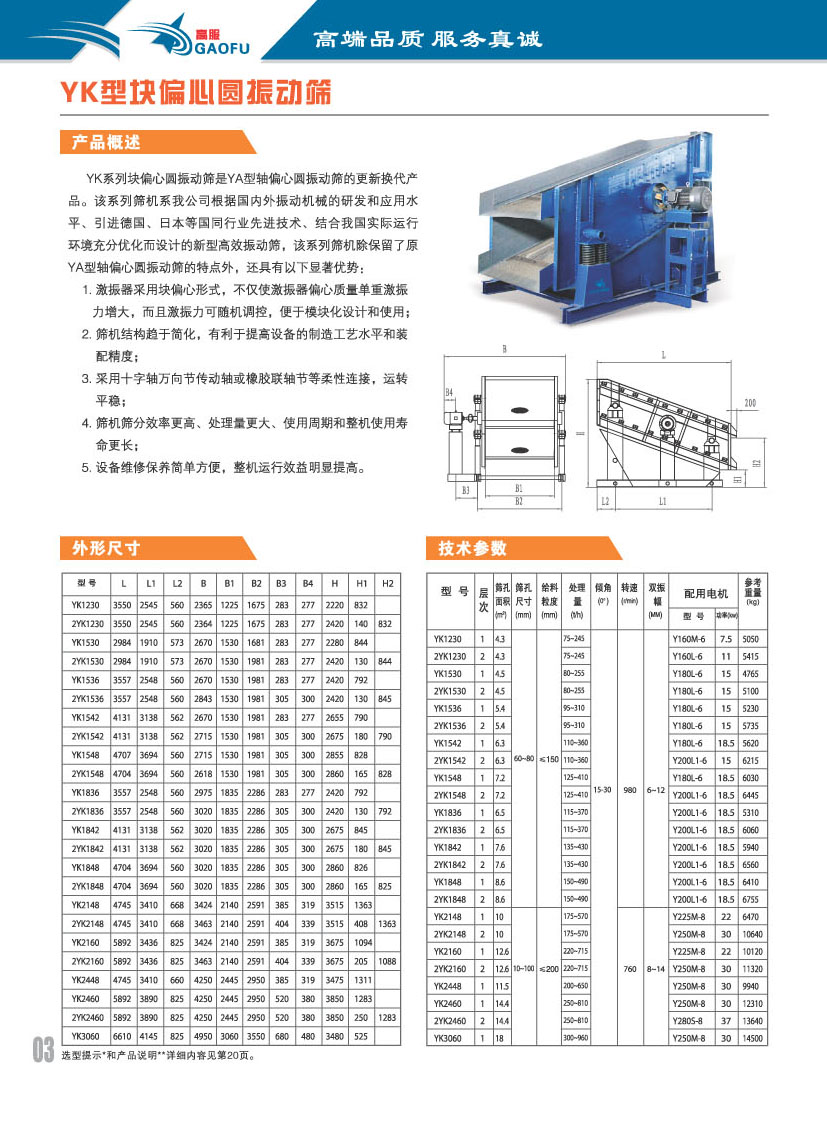 原煤分级专用振动筛,高服yk型自动清理棒条振动筛,新乡煤炭分级筛