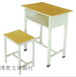 k24型固定学生课桌椅,桌面:40*60cm 桌子高度:75cm 固定式学生课桌凳