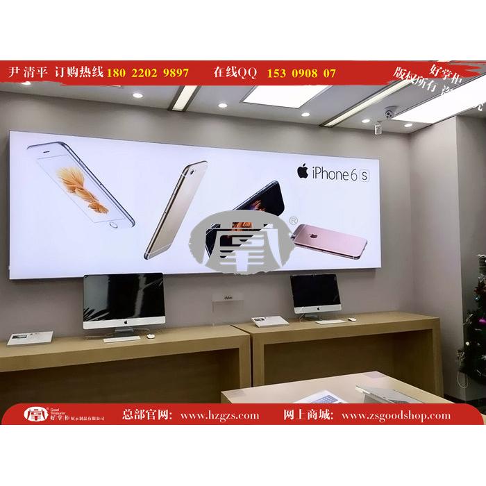 苹果卡布灯箱定制 苹果形象墙三星新款手机柜台图片